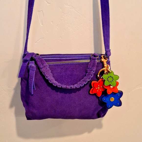 Free People Handbags - Free People Purple Crossbody 100% Cowhide Leather